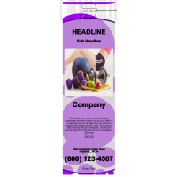 Health/Fitness Door Hanger Purple