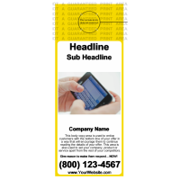 Cell Phone Door Hanger Yellow