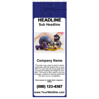 Health and Fitness Door Hanger Blue