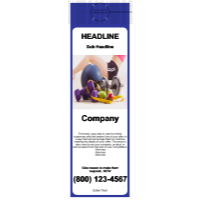 Health/Fitness Door Hangers  Blue