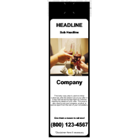 Food/Beverage Door Hanger Black