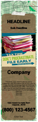 Tax Relief Door Hanger