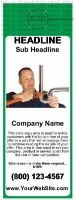 Plumbing Door Hanger Green