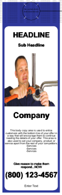 Plumbing Door Hanger Blue