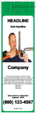 Plumbing Door Hanger Green