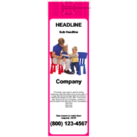 Childcare Jumbo Door Hanger Pink