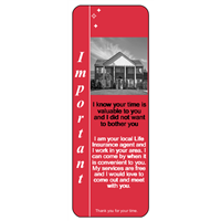 Rosenthal Life Insurance Door Hanger Red