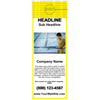 Pool Service Door Hanger Yellow