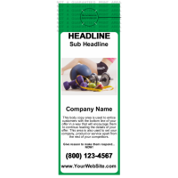 Health and Fitness Door Hanger Green