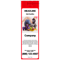 Health/Fitness Door Hanger Red