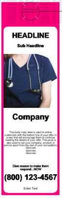 Medical Door Hanger Pink