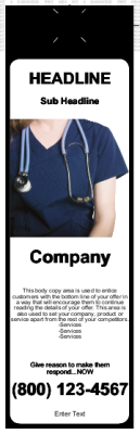 Medical Door Hangers Black