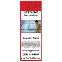 Pool Service Door Hanger Red