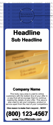 Insurance Door Hanger Blue