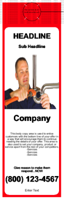 Plumbing Door Hanger Red