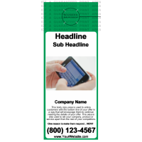 Cell Phone Door Hanger Green