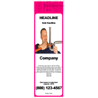 Plumbing Door Hangers Pink