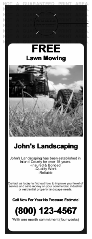 Lawn Care Door Hanger Templates