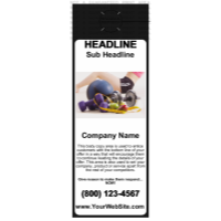 Health and Fitness Door Hanger Black