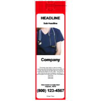 Medical Door Hanger Red