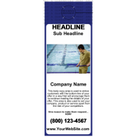 Pool Service Door Hanger Blue