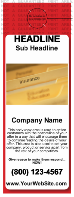 Insurance Door Hanger Red