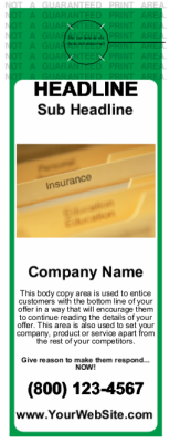 Insurance Door Hanger Green