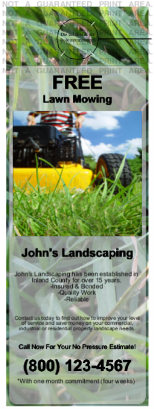 Lawn Care Door Hanger Templates
