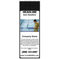 Pool Service Door Hanger Black