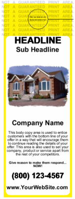 Mortgage Door Hanger Yellow Standard Size