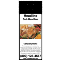 Food/Drink Door Hanger Black